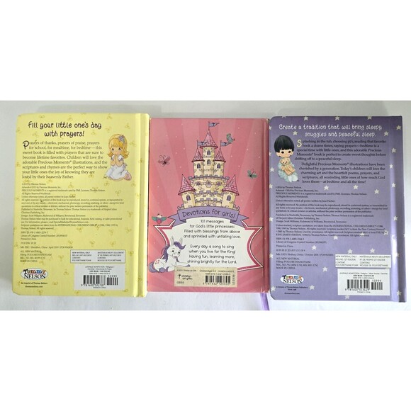 Precious Moments Books 101 Devotions, Little Book Of Prayers & Bedtime Lot of 3 - Picture 2 of 7